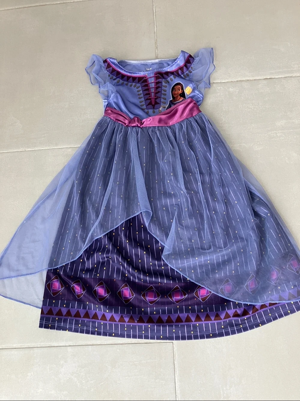 DISNEY Toddler Girls Wish Inspired Nightgown |  XS 4-5 - Picture 8 of 9